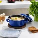 Schafer Komfort Pişir Sakla Emaye Tencere 18 Cm-Siyah