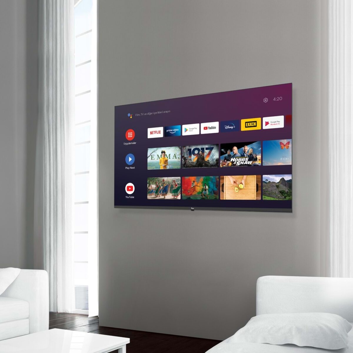 Next YE-65020GFSG5-4K 65 inch 165 Ekran UHD 4K Google Android TV - Görsel 7