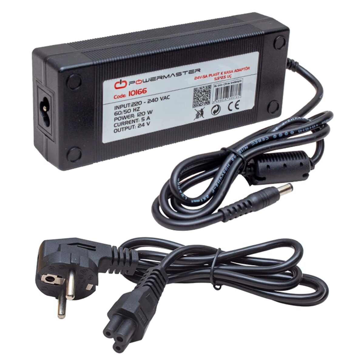 24 VOLT 5 AMPER PLASTİK KASA ADAPTÖR - Görsel 1