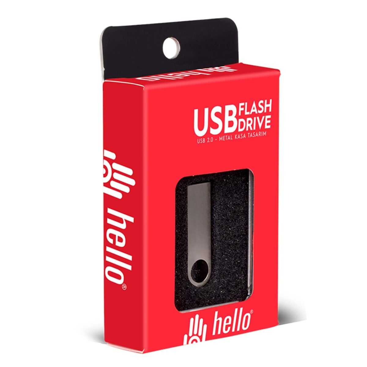 8 GB METAL USB FLASH BELLEK METAL KUTULU HELLO - Image 2