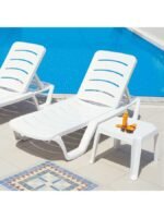 Heniver Okyanus Şezlong Beyaz - Görsel 3