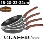 Z8115 Zio Klasik Tava Seti (18-20-22-24cm)