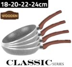 Z8115 Zio Klasik Tava Seti (18-20-22-24cm) - Görsel 2