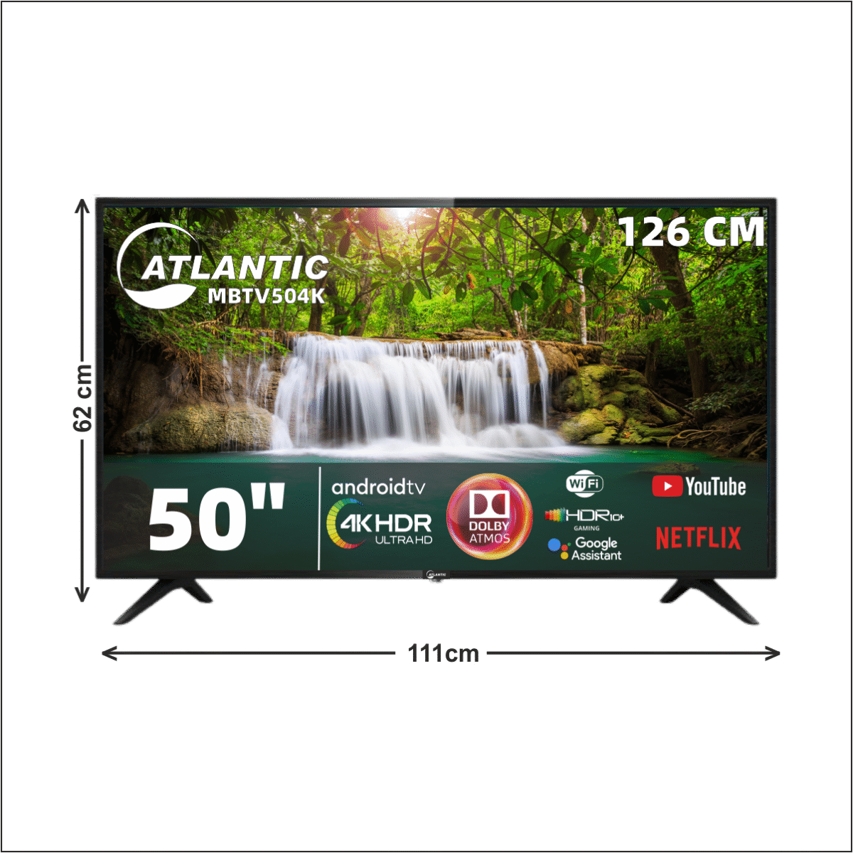 stk02120 MBTV504K Atlantic 50" Smart LED TV - Görsel 1