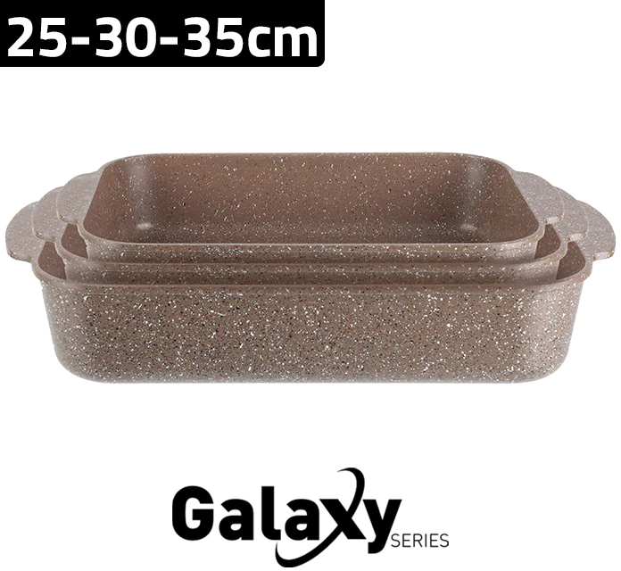 8307 Zio Fırın Tepsi Seti 3lü 25/30/35cm - Görsel 2