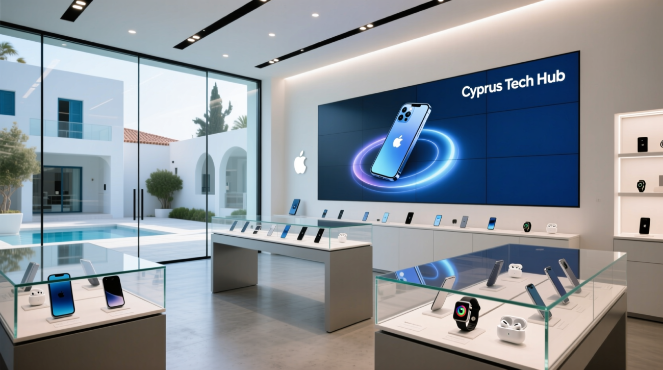 Kıbrıs teknoloji mağazasında yeni nesil elektronik ürünler