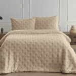 Merinos Kürk Comferter Set 