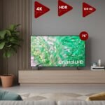 SAMSUNG 75" 4K Crystal UHD Televiyon