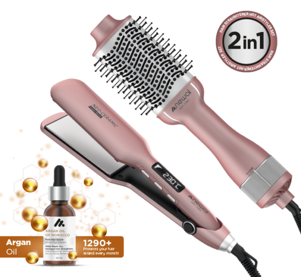 HST7265 Newal Saç Düzleştirici & Şekillendirici 2li Set