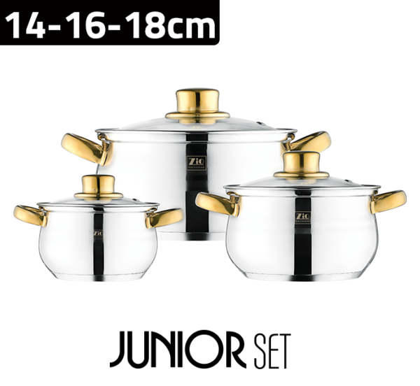 Z1118 Zio Klasik Tencere Seti (14-16-18cm)