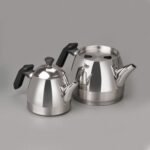 LUZ ORTA BOY ÇELİK ÇAYDANLIK TAKIMI 3 PARÇA / SİYAH