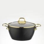 Lines Maya 22Cm Derin Granit Tencere Altın Kulp