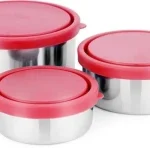 Yonca 6 Parça Çelik Saklama Kabı (14Cm -16Cm -18Cm)