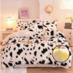 Peluş Çift Renk Nevresim Takımı Çift Kişilik