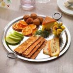 OTTOMAN ÇELİK SUNUM TABAĞI / DESENLİ