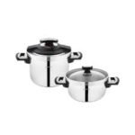 INSAFE 2'Lİ DÜDÜKLÜ TENCERE SETİ 4 PARÇA / SİYAH