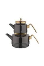 EMİLY EMAYE ÇAYDANLIK TAKIMI / 3 PARÇA / SİYAH