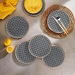 CRISPY 4'LÜ KARE ÇEREZLİK 10 CM / BEJ