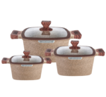 Z8350 Newal Tencere Seti 24/26/28cm 6 Parça - Görsel 2