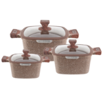 Z8350 Newal Tencere Seti 24/26/28cm 6 Parça - Görsel 3