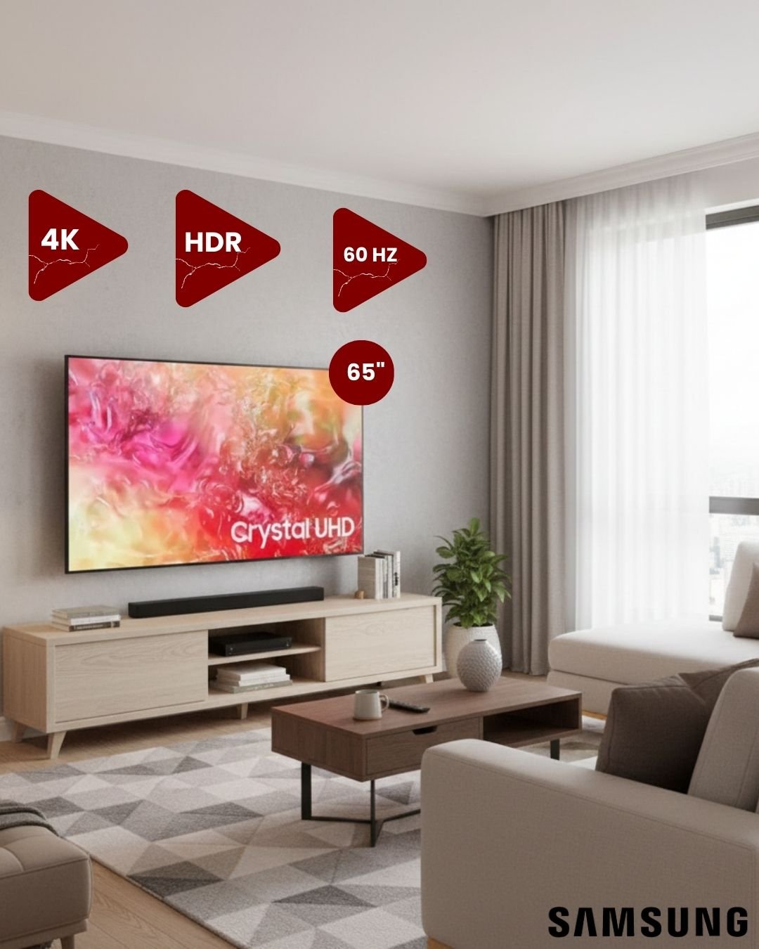 Regal-Toptan-1- SAMSUNG 65 4K Crystal UHD TV - Görsel 1