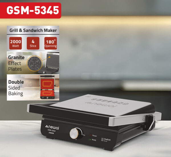 Newal GSM5096 Tost Makinesi Grill
