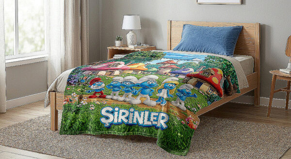 Orkide Welsoft Şirinler Battaniye 180x220 CM