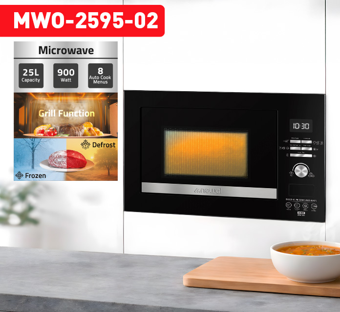Newal MWO2595/2 Ankastre Mikrodalga Fırın
