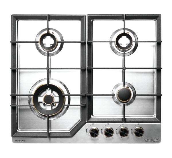 Newal HOB2667/5 Siyah Cam Ocak