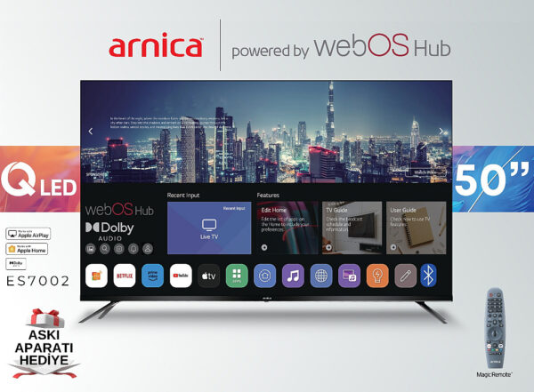 ARNICA ES7002 50'' QLED WEBOS TV