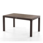 HENIVER 90X150 CAMSIZ MASA KAHVE-GRI - Görsel 3