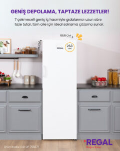REGAL CD DF 701071 7 Çekmeceli Derin Dondurucu - Görsel 2