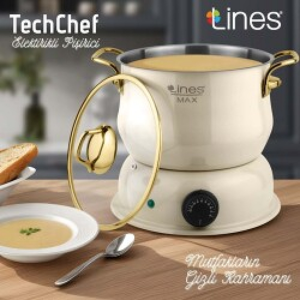 enhanced_1787205318967_e003b Lines 6 Lt Techchef Elek. Çorba Pişirici - Görsel 1