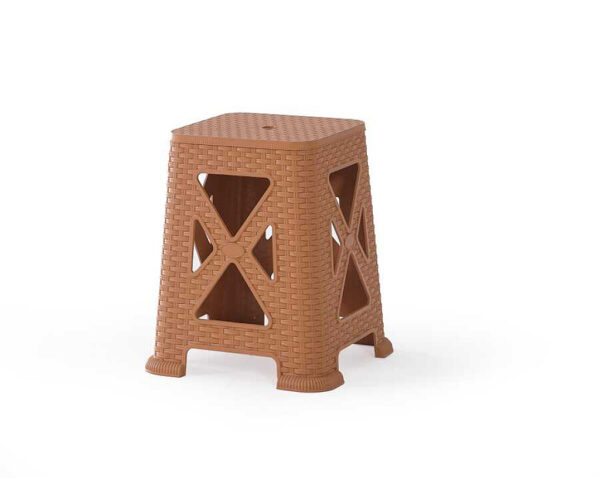Heniver Rattan Görünümlü Tabure