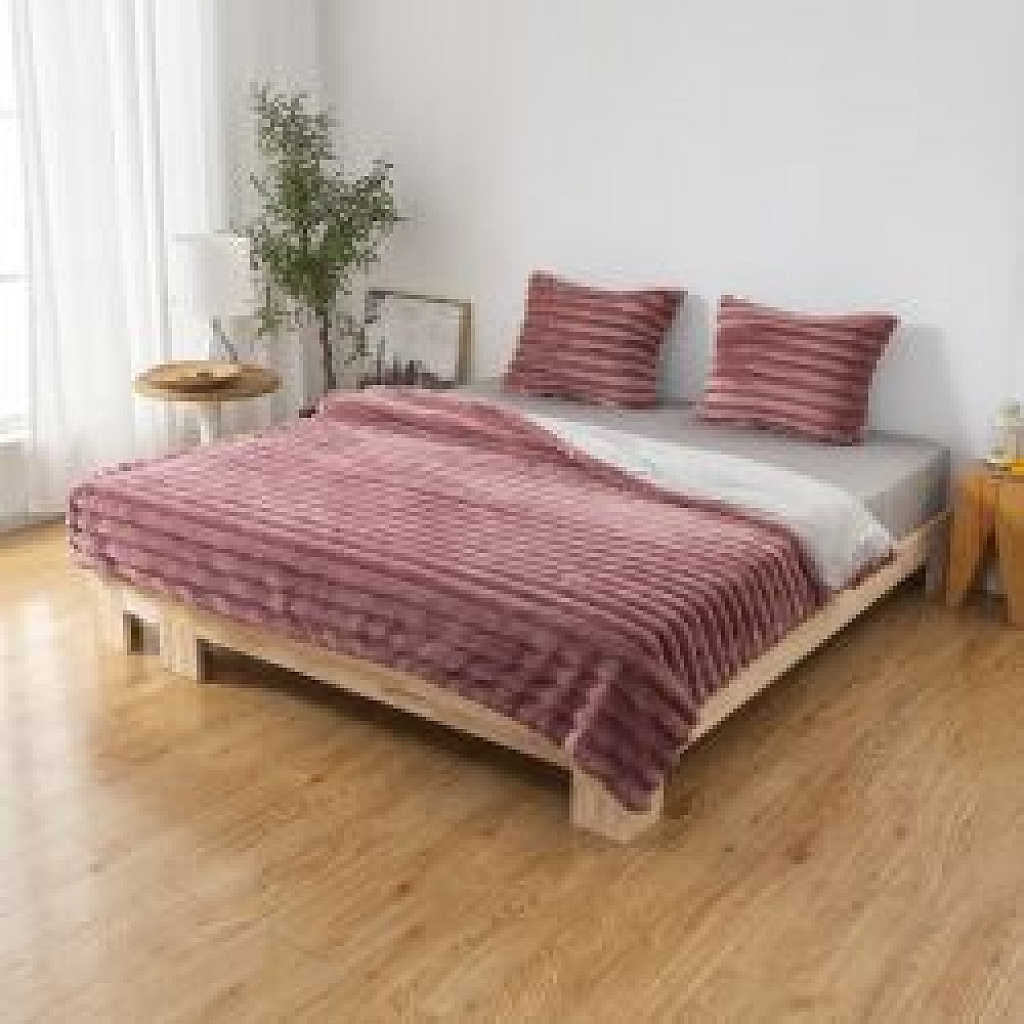 enhanced_1787215997560_56bab Layla Rabbit Fur Düvet Nevresim Takımı Kışlık - Görsel 1