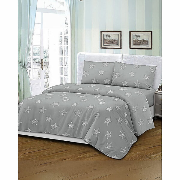 Mikro Saten Nevresim Takımı Battal Boy 180x200 Desenli