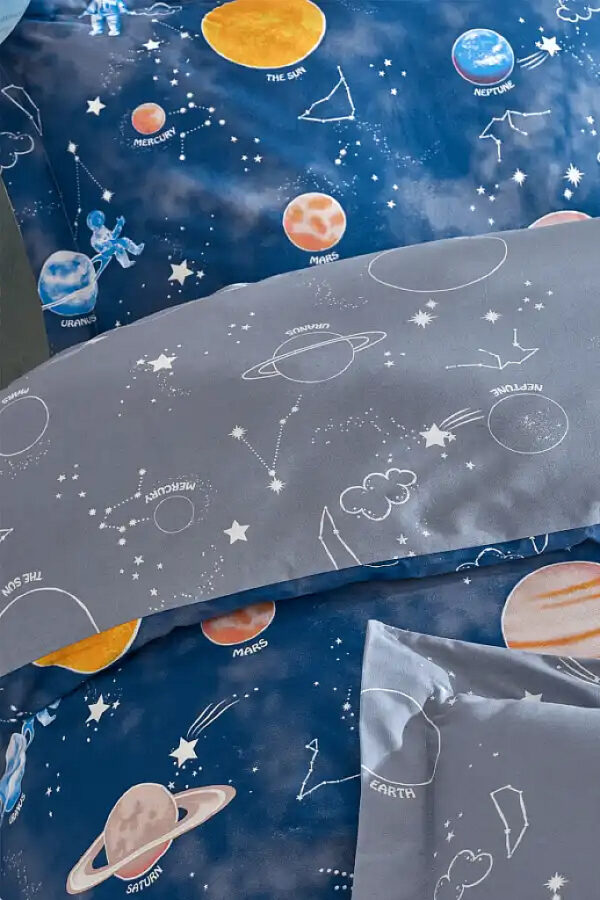Galaxy %100 Pamuk Tek Kişilik Nevresim Takımı