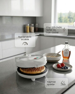 Hausberg Hb3562 Waffle Makinesi - Görsel 2