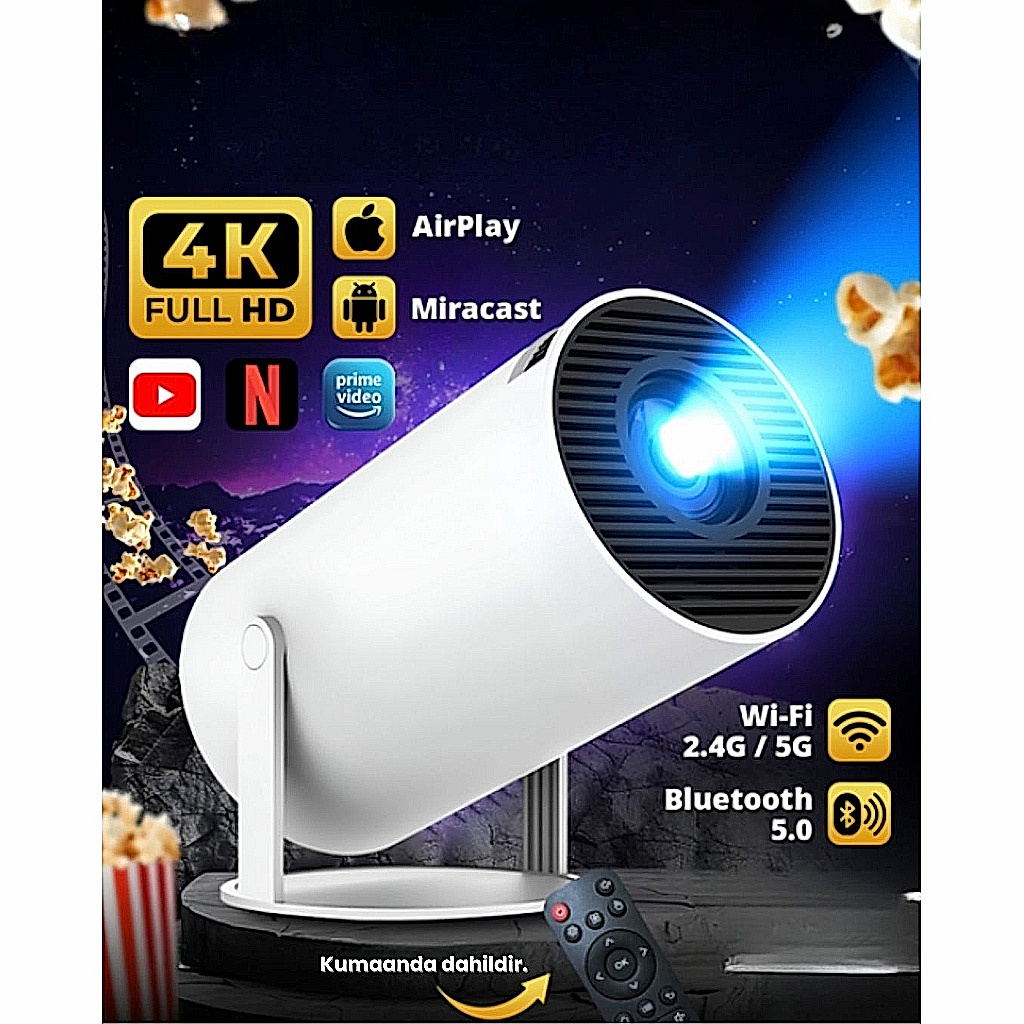 enhanced_1787234236471_9a056 Andowl PR90 Akıllı Android Projektör - Görsel 1