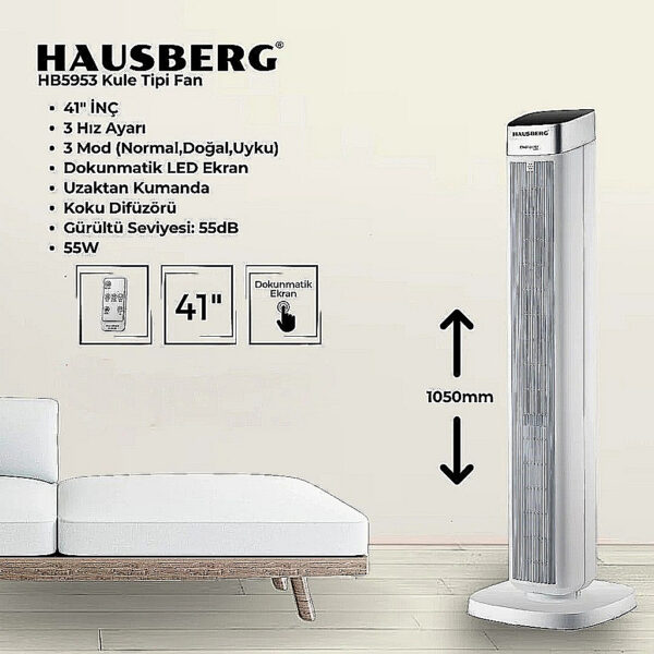 Hausberg HB5953 Kule Tipi Fan