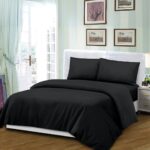 Mikro Saten Nevresim Takımı Battal Boy 185x200 Düz Renk