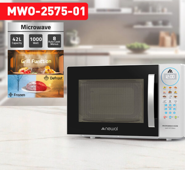 Newal MWO2575/1  Beyaz Mikrodalga 42L Dijital