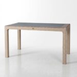 Heniver 90x150 Camlı Masa Beyaz - Cappıcino - Görsel 2