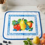 Orkide Desenli Mutfak Havlusu 35x50