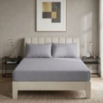 Mikro Saten Fitted Set - Gri
