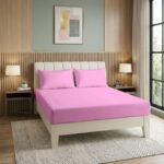 Mikro Saten Fitted Set - Pembe