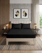 Mikro Saten Fitted Set - Siyah - Görsel 3