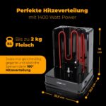 Clatronic DVG 3686 Dikey Kebab Multigrill - Siyah