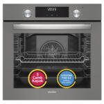 Simfer 8223 0+8 Fonksiyon QS Gri Cam Ankastre Fırın Power Turbo Dijital